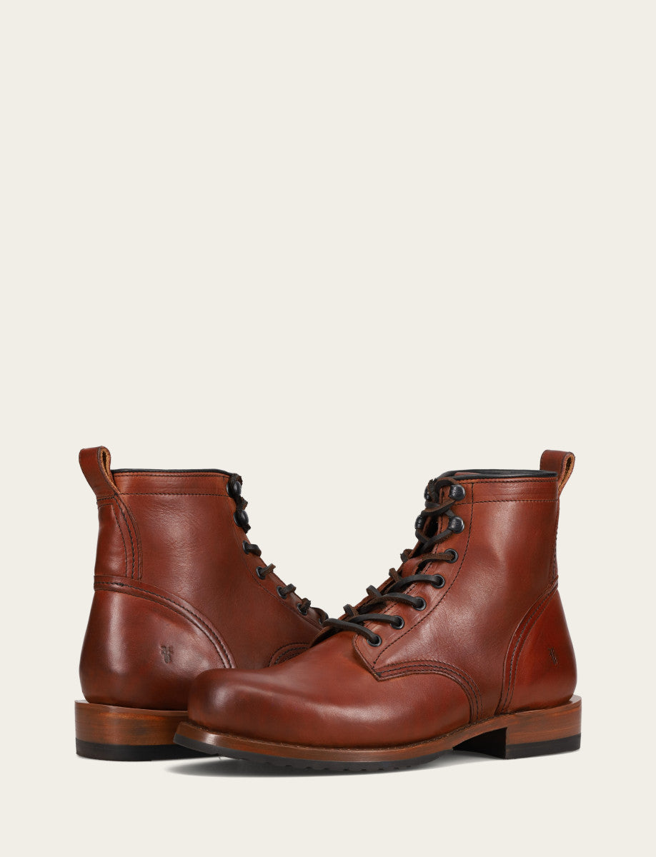 Men's Whiskey Hudson Workboot Plain Toe Boot | Frye Latest