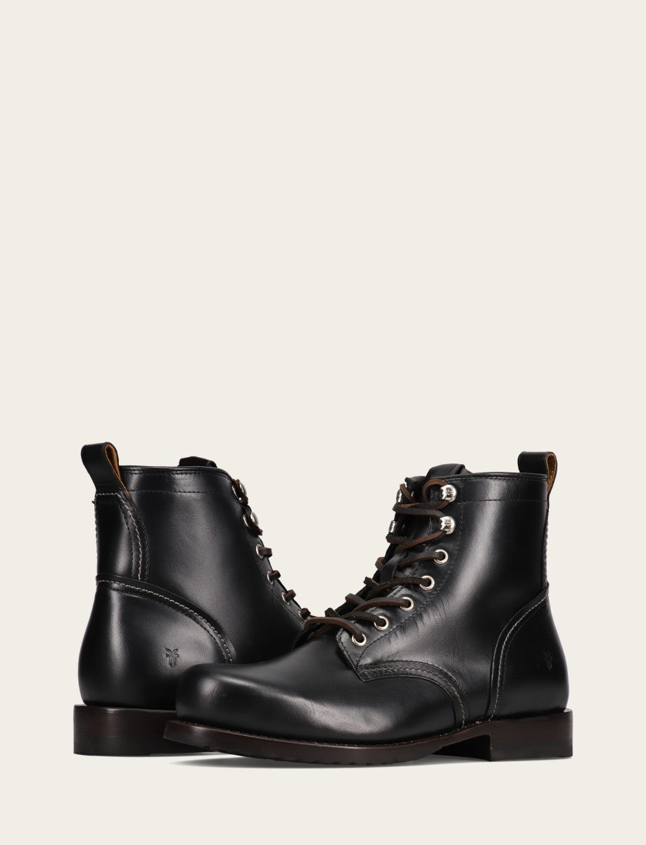 Men's Black Hudson Workboot Plain Toe | Frye Great Value