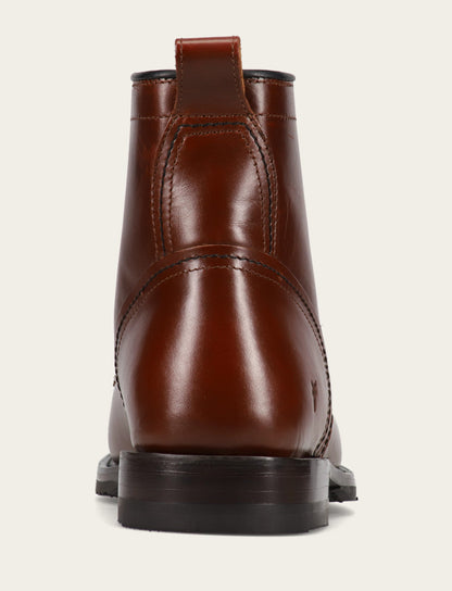 Men's Mahogany Hudson Workboot Plain Toe | Frye Quality