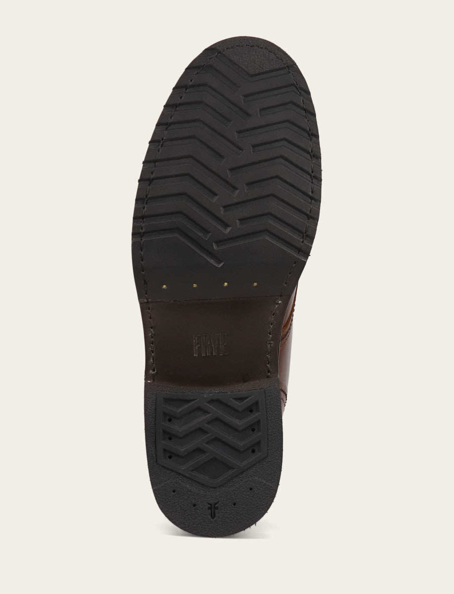 Men's Mahogany Hudson Workboot Plain Toe | Frye Quality
