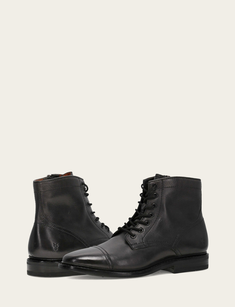 Men's Black Paul Mid Lace Boot | Frye Customer Favorite