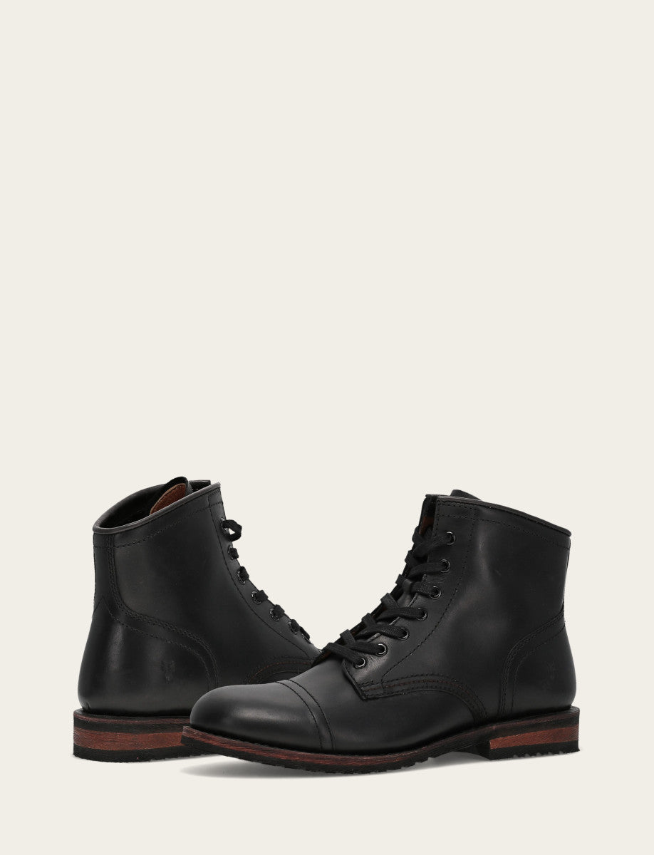 Men's Black Landon Midlace Boot | Frye Deals