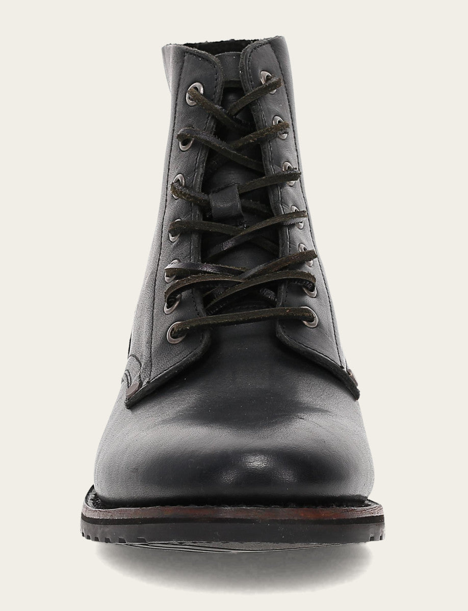Men's Black Barrett Lace Up Boots | Frye Premium