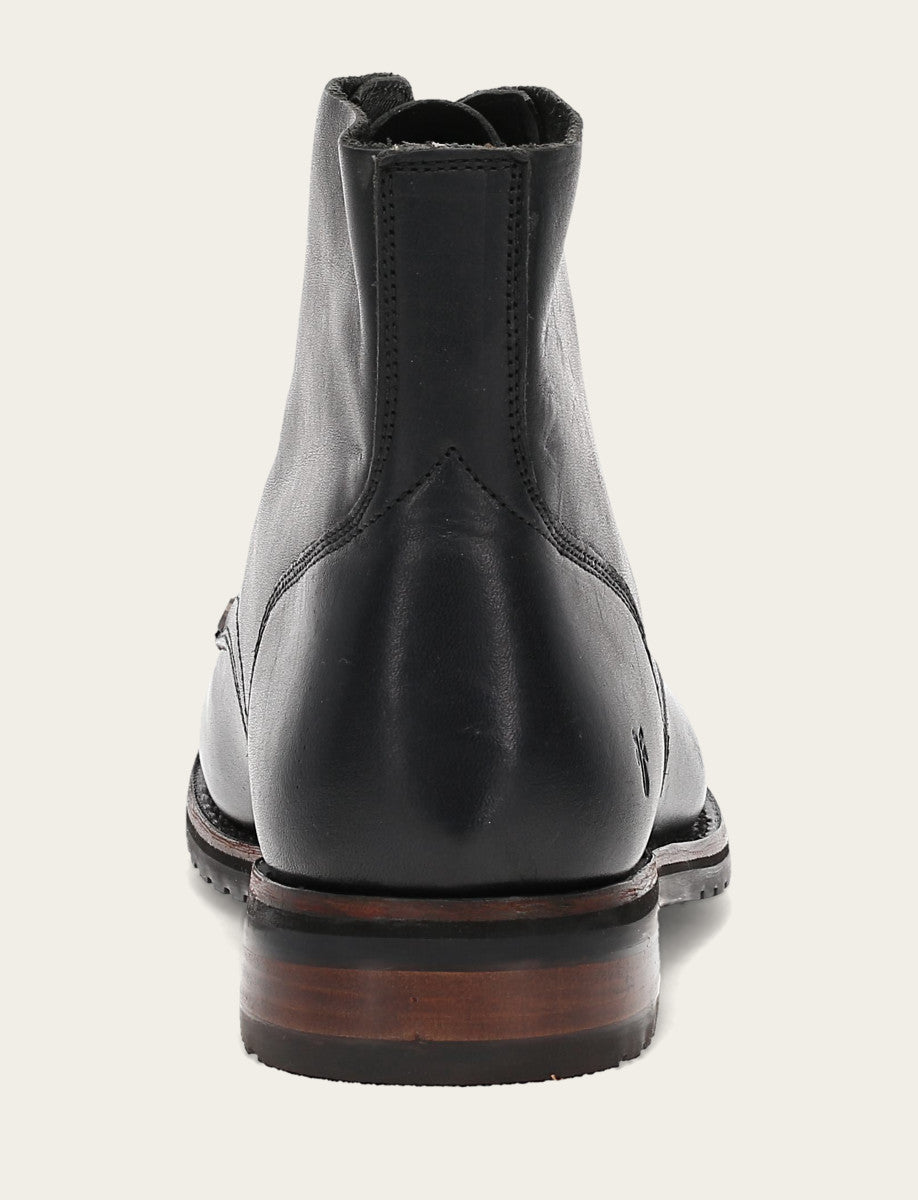 Men's Black Barrett Lace Up Boots | Frye Premium