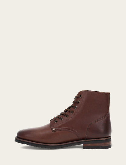 Men's Cognac Barrett Lace Up Boots | Frye Premium