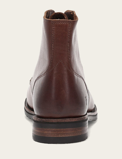 Men's Cognac Barrett Lace Up Boots | Frye Premium