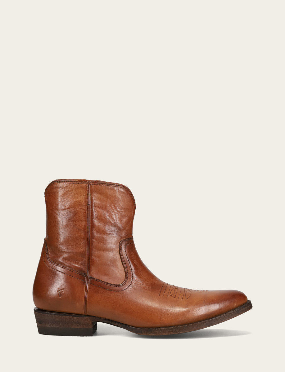 Men's Cognac Austin Inside Zip Boots | Frye Trusted