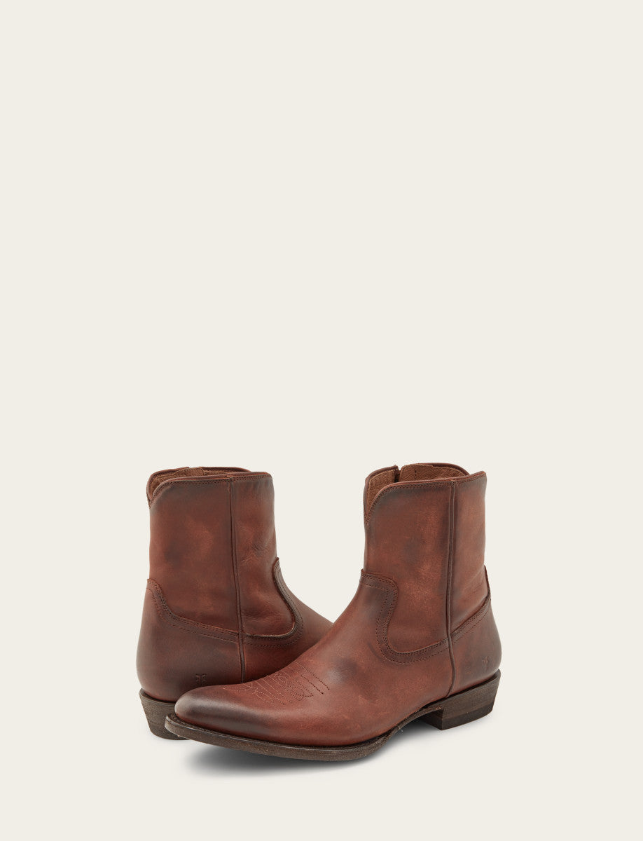 Men's Cognac Austin Inside Zip Boots | Frye Trusted