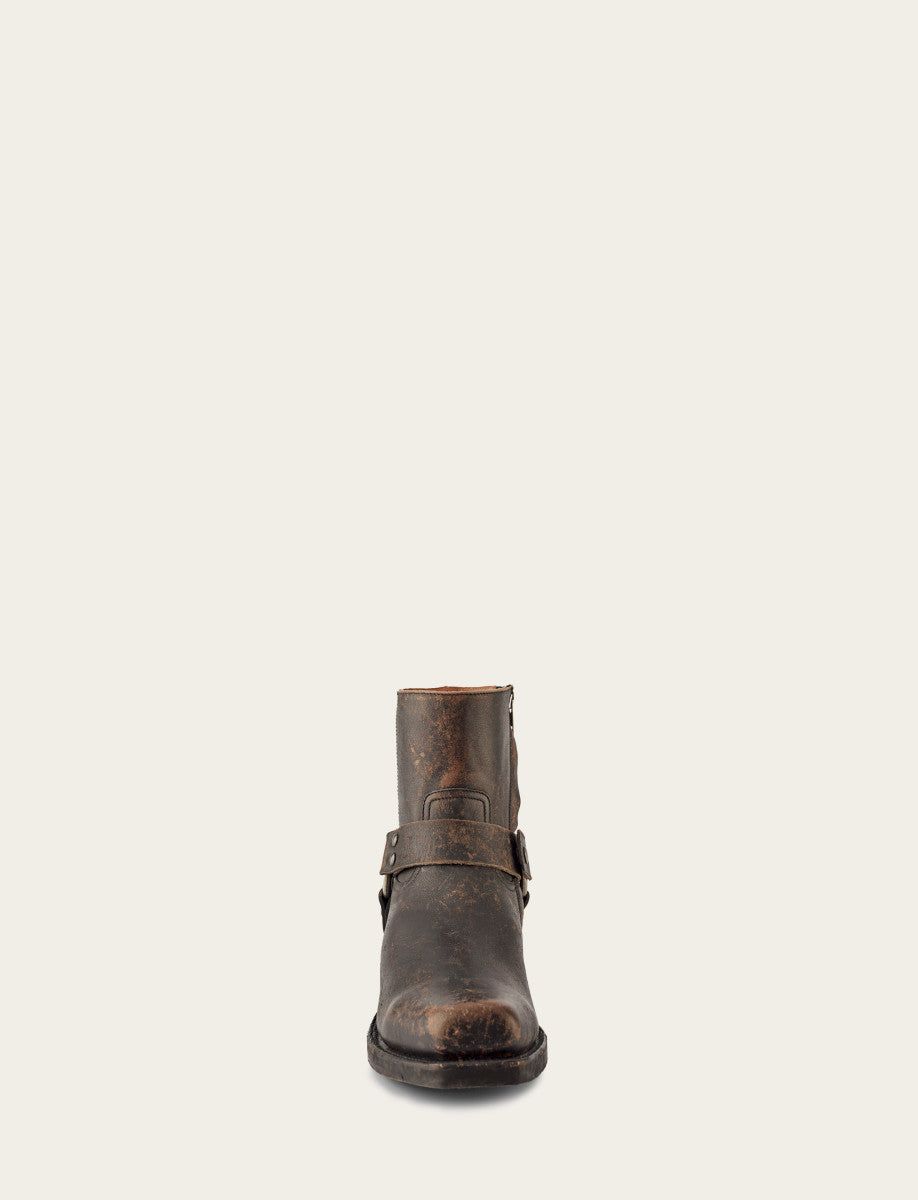 Men's Antiqued Black Conway Harness Moto Boots | Frye Featured
