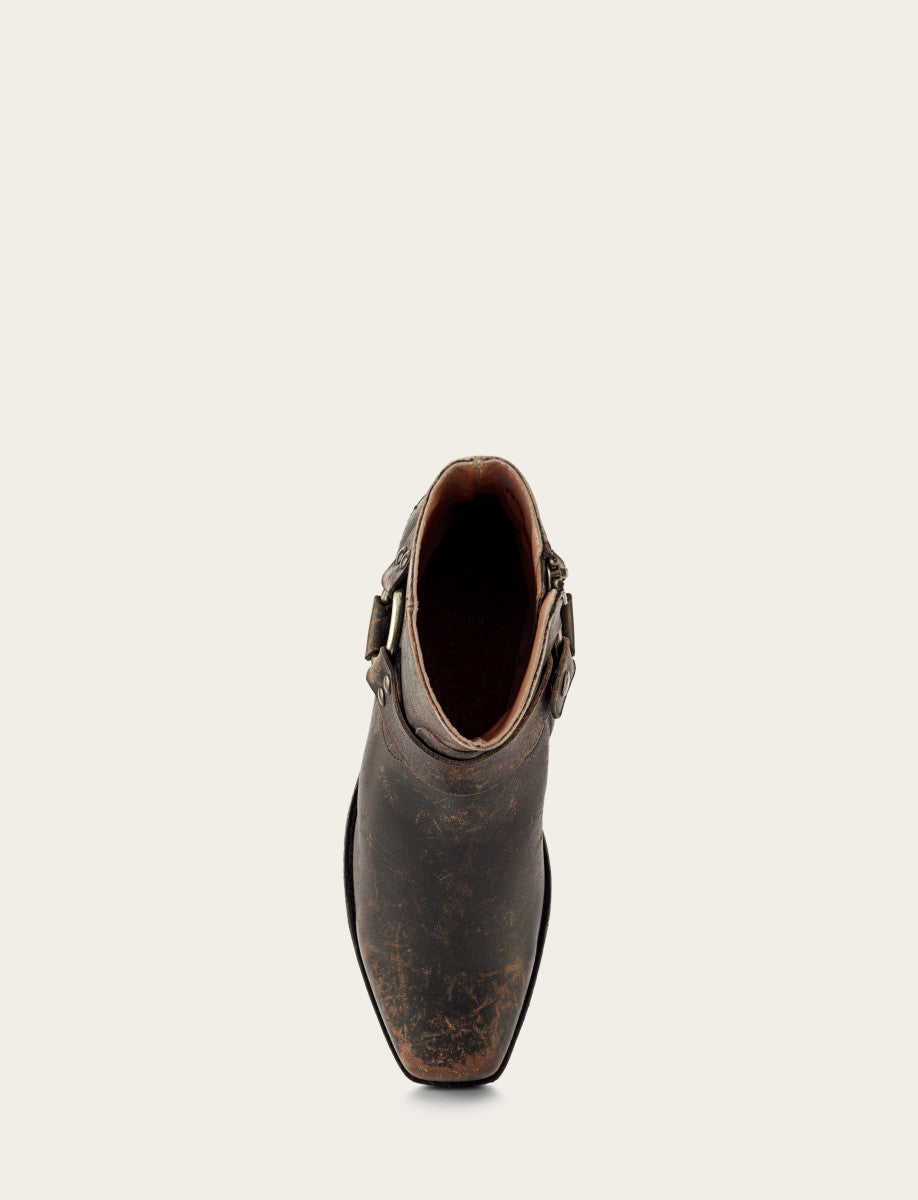 Men's Antiqued Black Conway Harness Moto Boots | Frye Featured