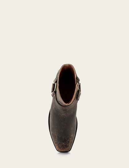 Men's Antiqued Black Conway Harness Moto Boots | Frye Featured
