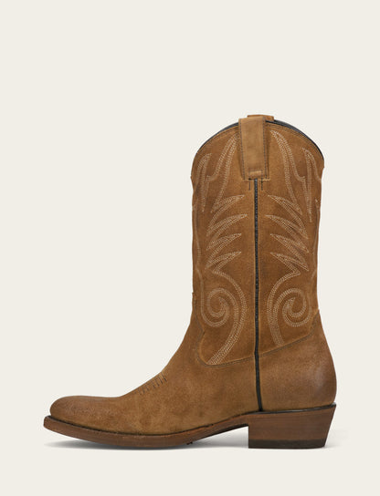Men's Mushroom Grady Vintage Stitch Western Boots | Frye Signature