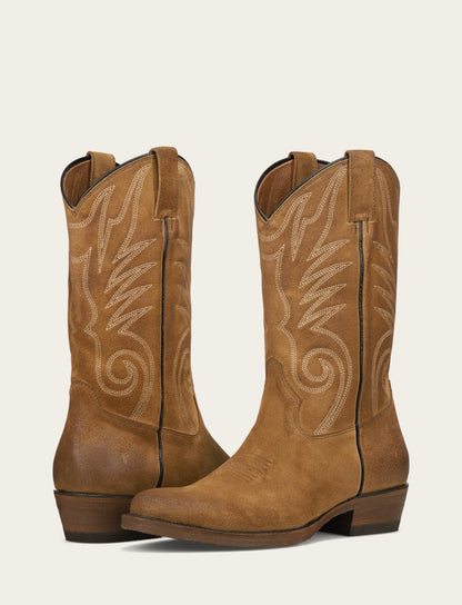 Men's Mushroom Grady Vintage Stitch Western Boots | Frye Signature