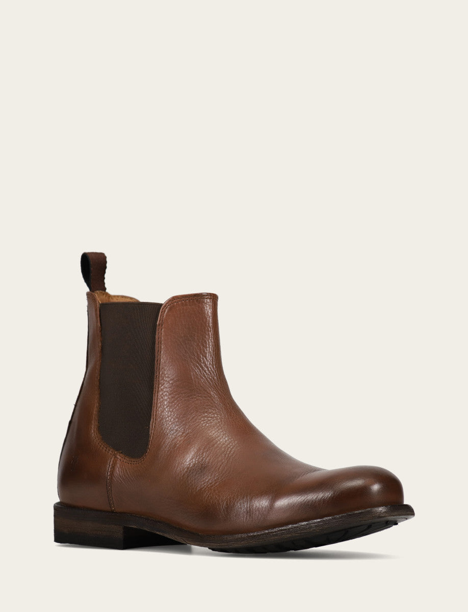 Men's Cognac Tyler Flex Chelsea Boots | Frye Customer Favorite