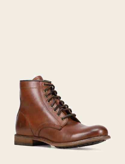 Men's Cognac Tyler Flex Lace Up Boots | Frye Latest