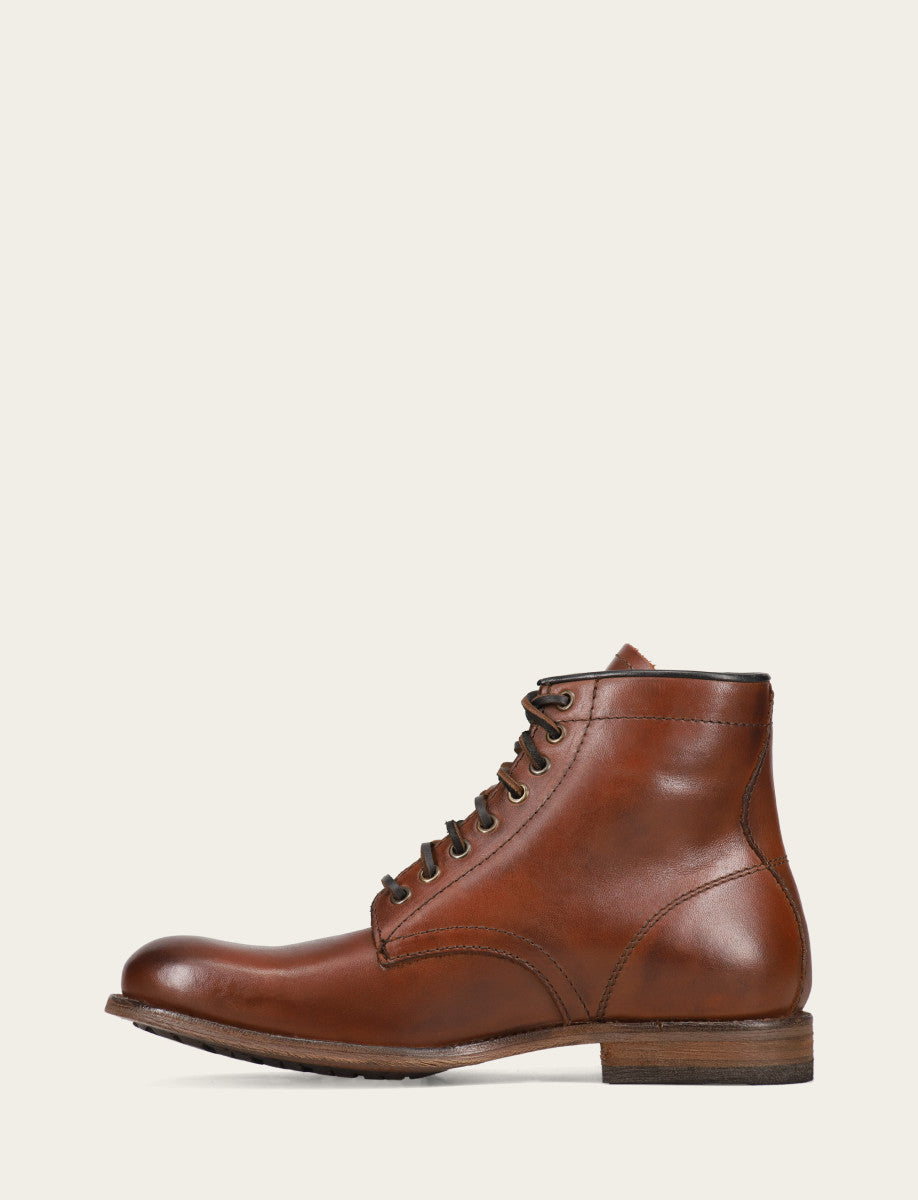 Men's Cognac Tyler Flex Lace Up Boots | Frye Latest