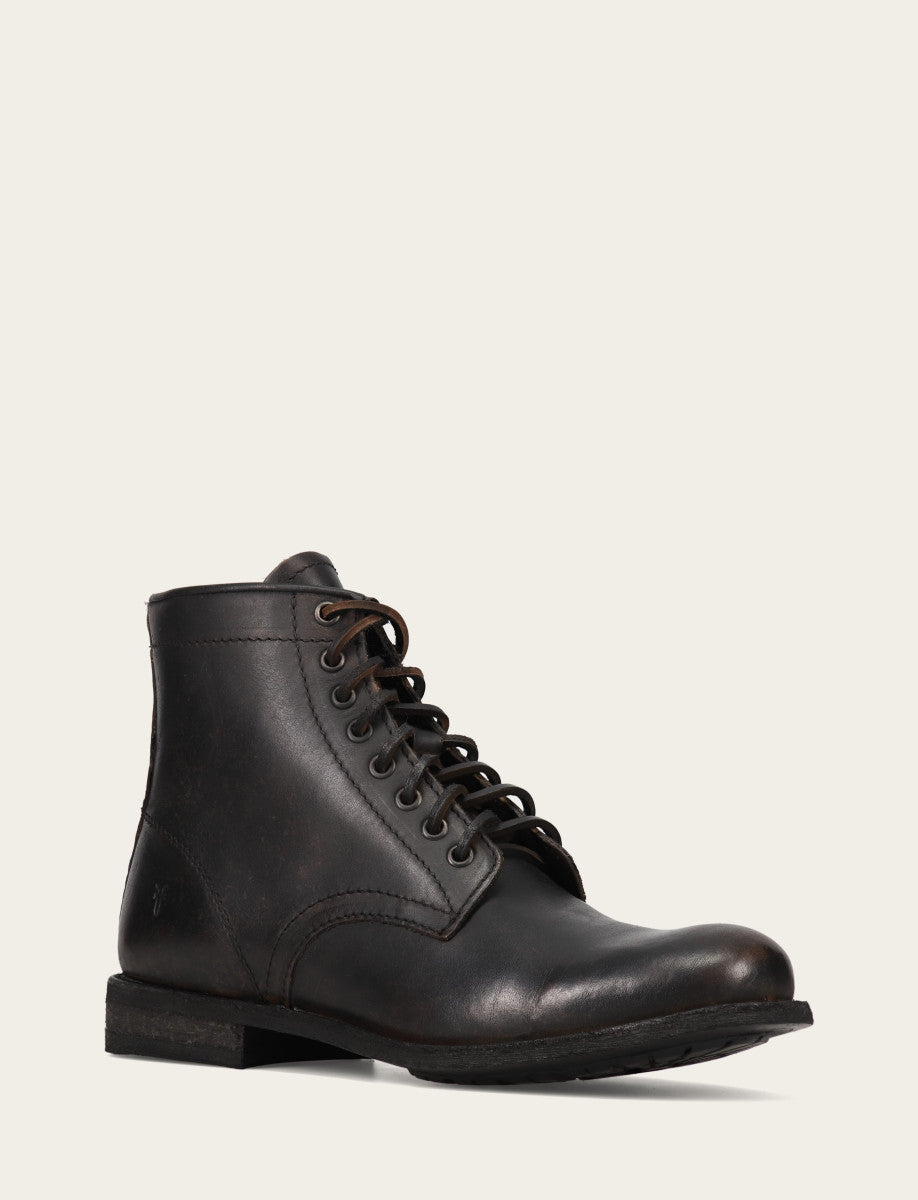 Men's Antiqued Black Tyler Flex Lace Up Boots | Frye Recommended