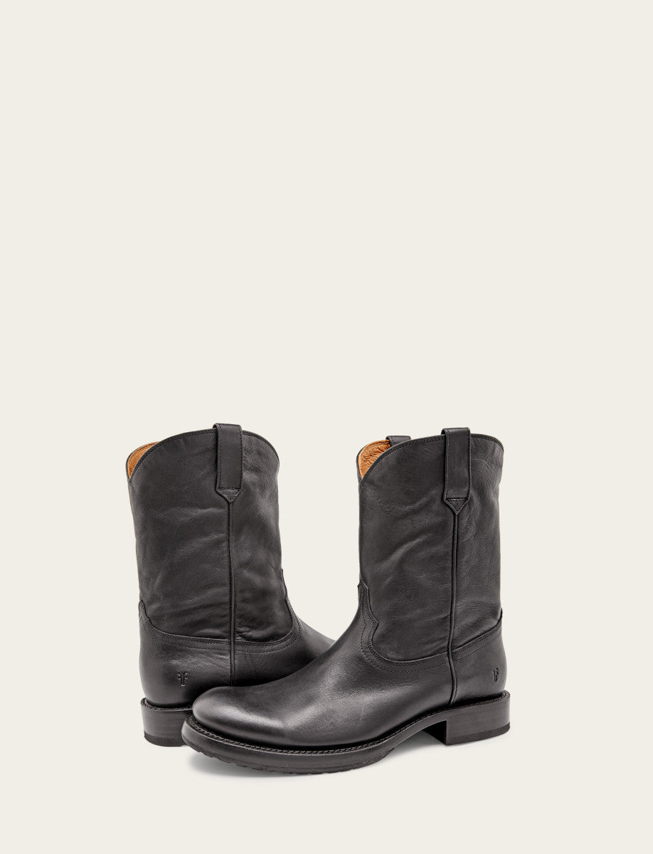 Men's Black Duke Roper Boots | Frye New
