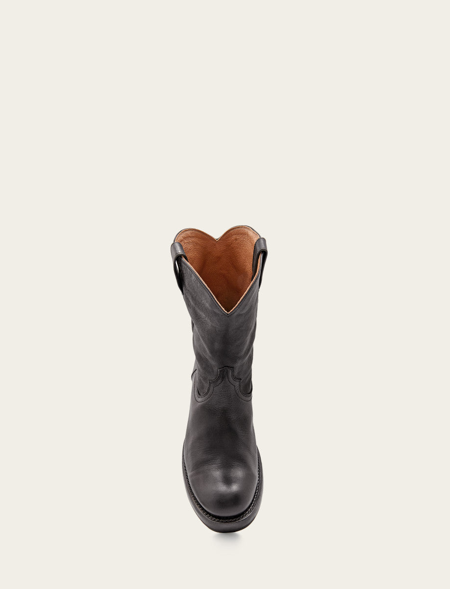 Men's Black Duke Roper Boots | Frye New