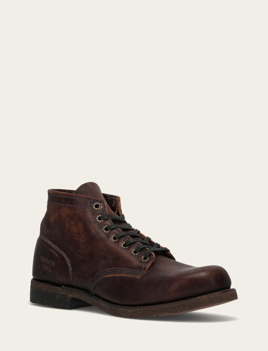 Men's Dark Brown Prison Boots | Frye Great Value
