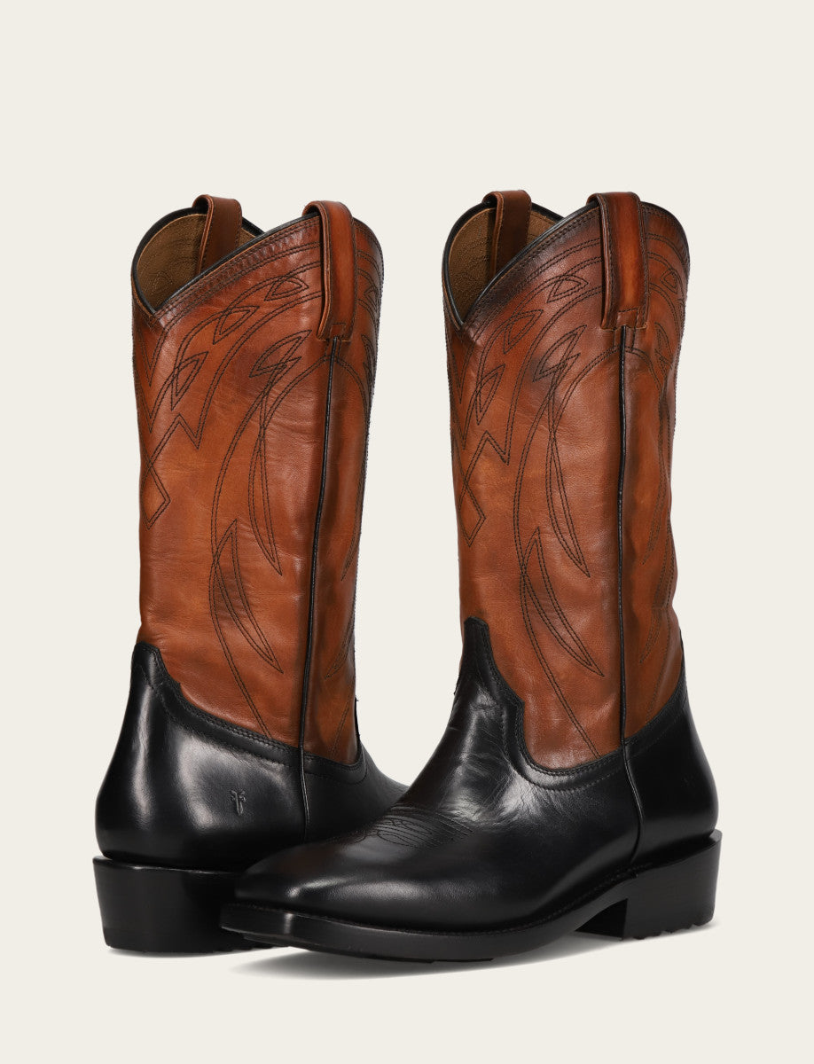 Men's Black Nash Deco Stitch Pull On Boots | Frye New