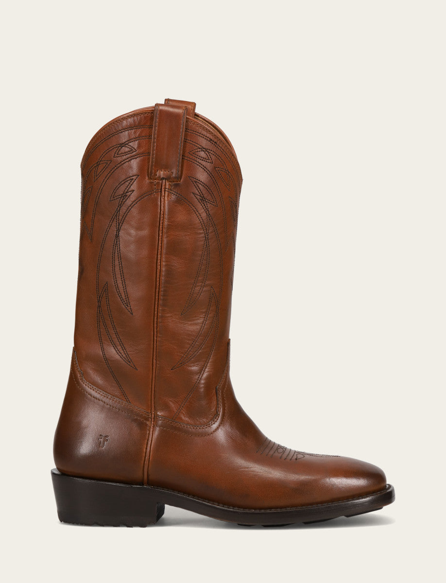 Men's Caramel Nash Deco Stitch Pull On Boots | Frye Value