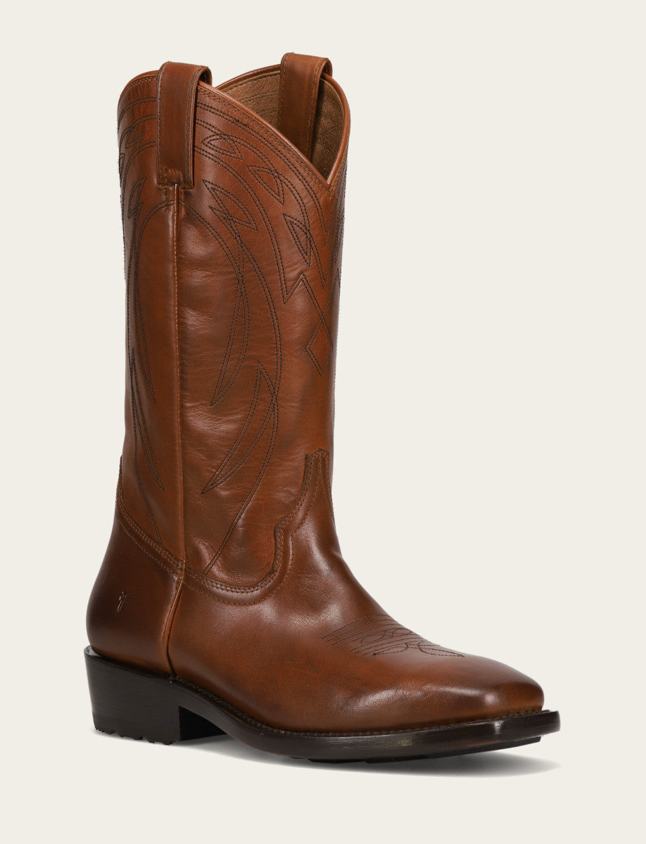 Men's Caramel Nash Deco Stitch Pull On Boots | Frye Value