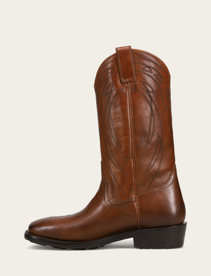 Men's Caramel Nash Deco Stitch Pull On Boots | Frye Value