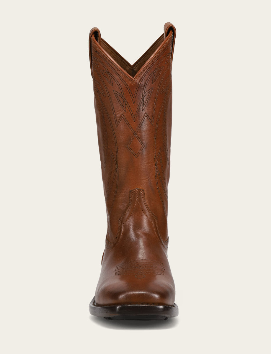Men's Caramel Nash Deco Stitch Pull On Boots | Frye Value