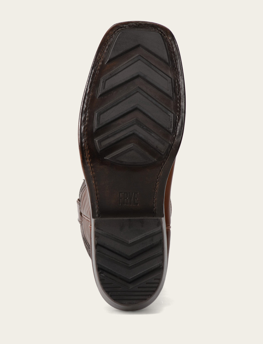 Men's Caramel Nash Deco Stitch Pull On Boots | Frye Value