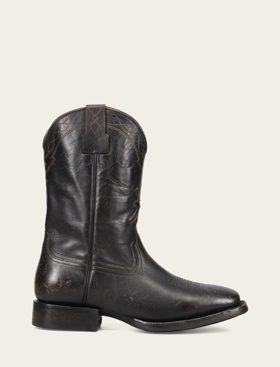 Men's Black Hauser Logo Stitch Boots | Frye Everyday