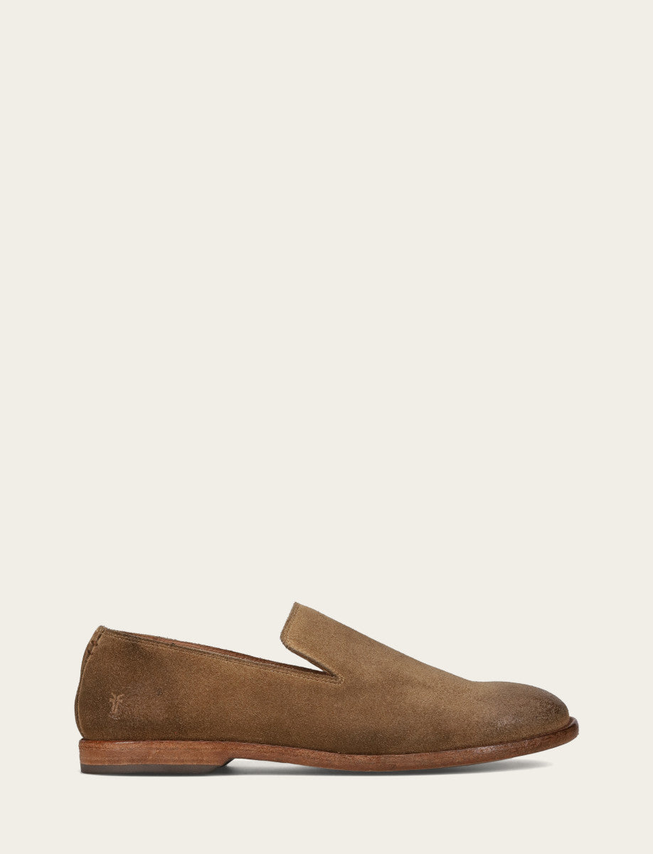 Men's Ash Waxed Suede Chris Venetian Loafers | Frye Popular