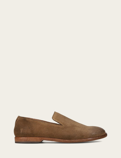 Men's Ash Waxed Suede Chris Venetian Loafers | Frye Popular