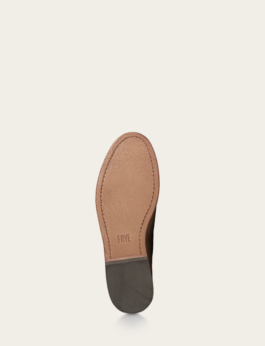 Men's Ash Waxed Suede Chris Venetian Loafers | Frye Popular