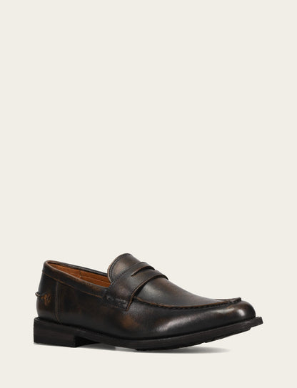 Men's Brown Brush Off Tyler Flex Penny Loafer | Frye Everyday