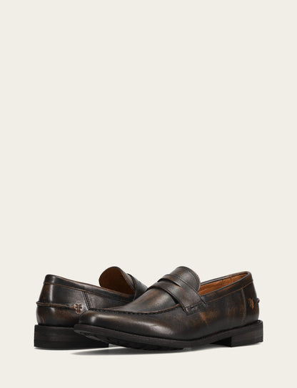 Men's Brown Brush Off Tyler Flex Penny Loafer | Frye Everyday