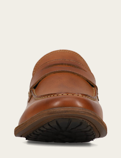 Men's Caramel Tyler Flex Penny Loafers | Frye Classic