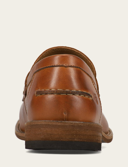 Men's Caramel Tyler Flex Penny Loafers | Frye Classic