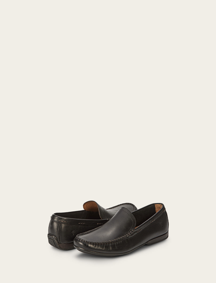 Men's Black Lewis Venetian Loafers | Frye Great Value
