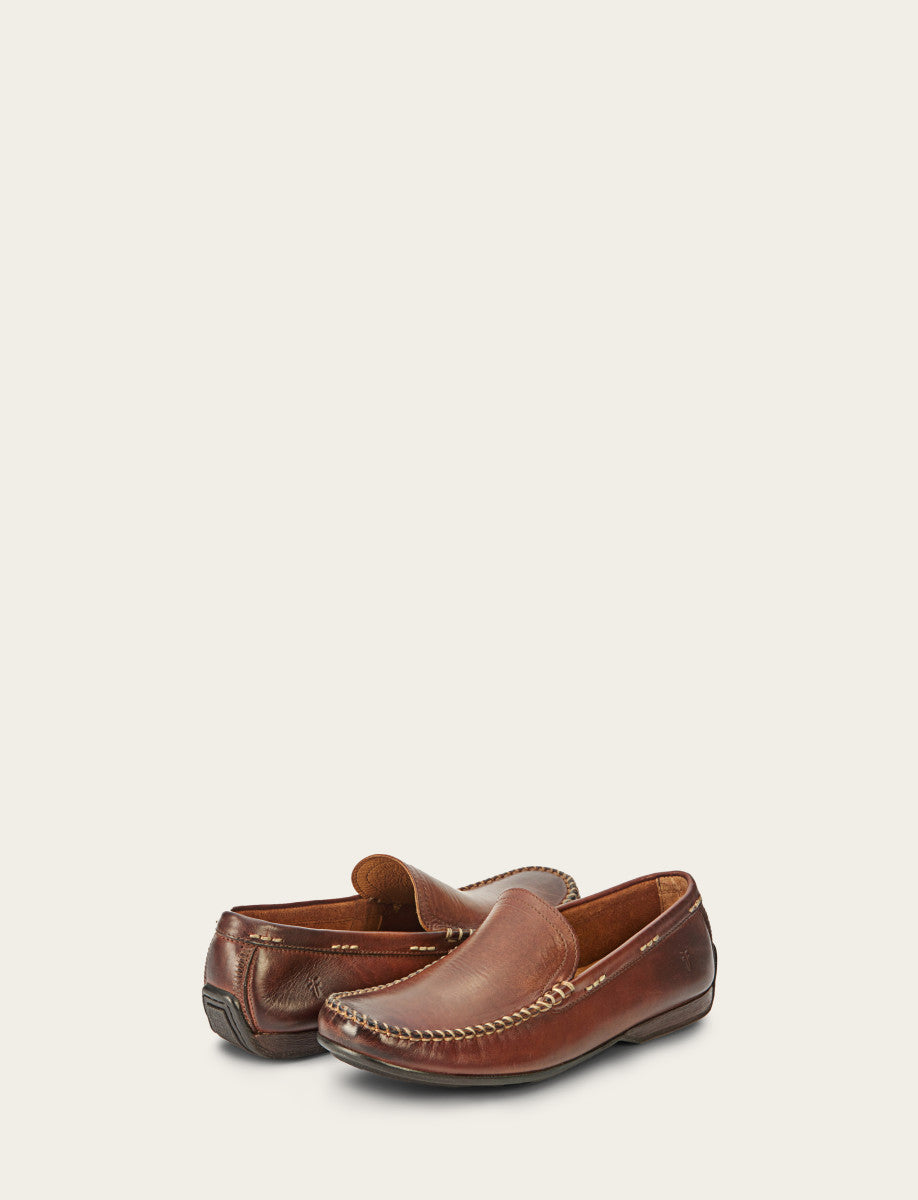 Men's Cognac Lewis Venetian Loafers | Frye Great Value