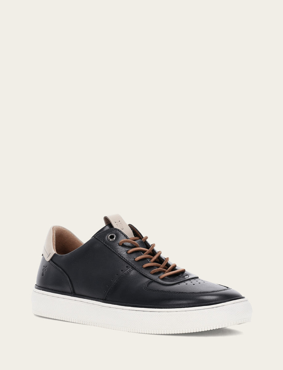 Men's Black Astor Low Lace Court Sneakers | Frye Trusted