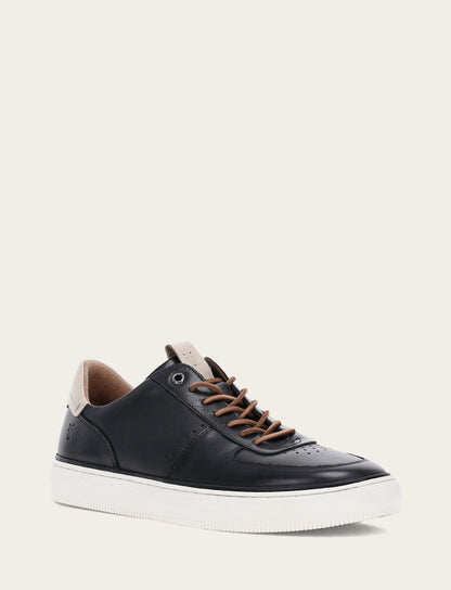 Men's Black Astor Low Lace Court Sneakers | Frye Trusted