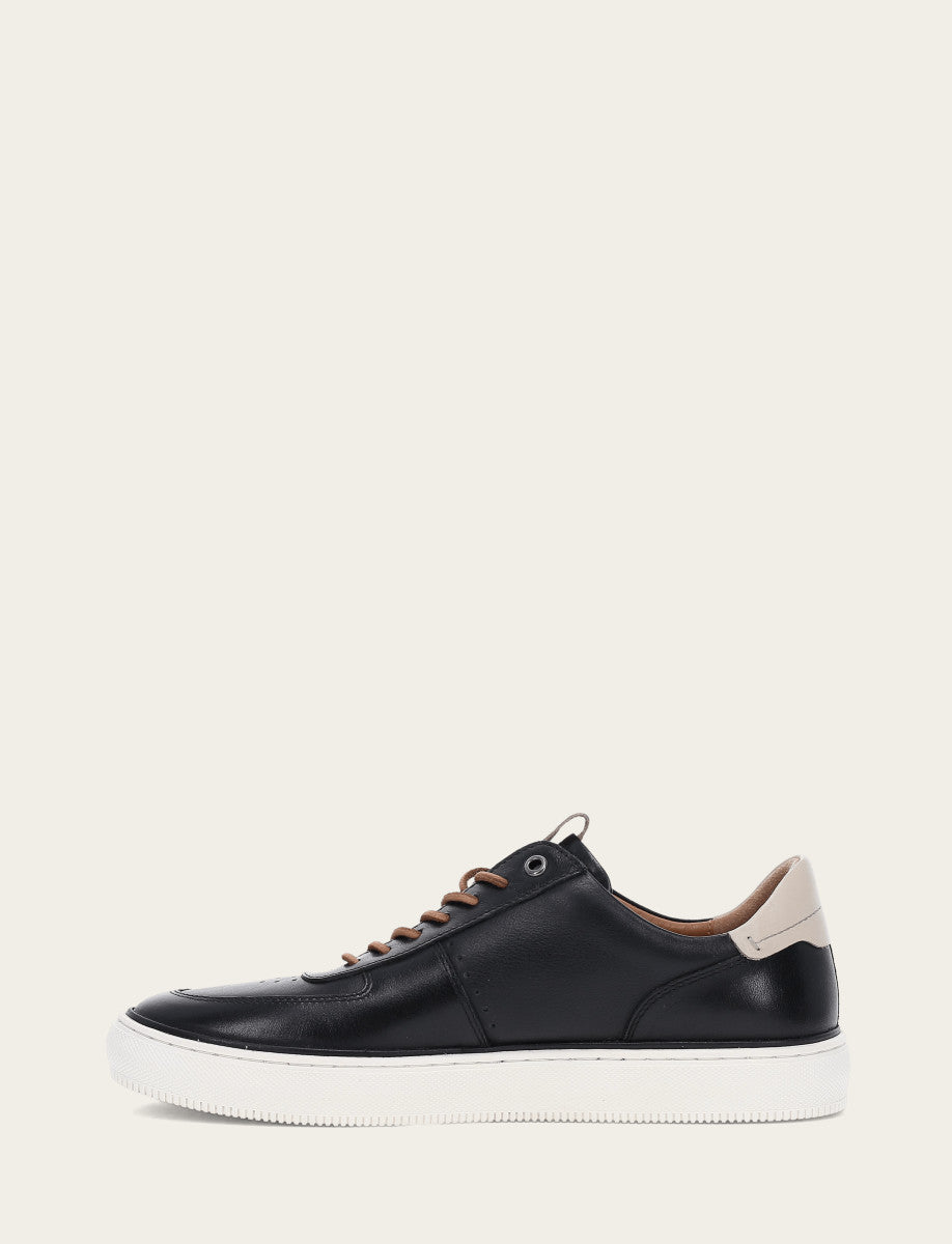 Men's Black Astor Low Lace Court Sneakers | Frye Trusted