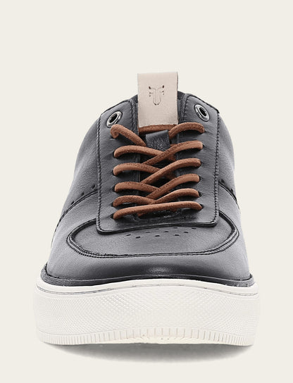 Men's Black Astor Low Lace Court Sneakers | Frye Trusted