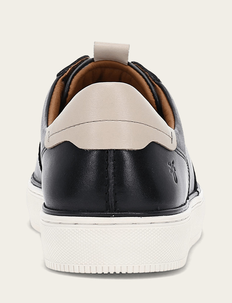 Men's Black Astor Low Lace Court Sneakers | Frye Trusted