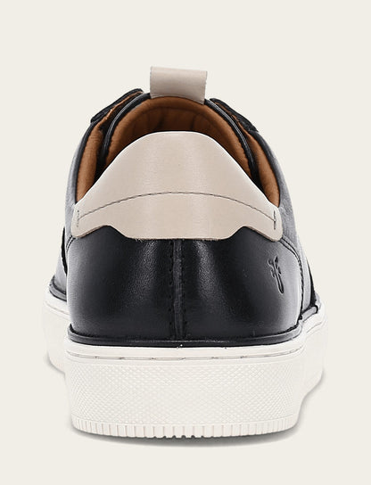 Men's Black Astor Low Lace Court Sneakers | Frye Trusted