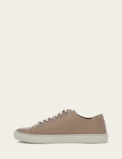 Men's Khaki Astor Cap Toe Low Lace Sneakers | Frye Premium