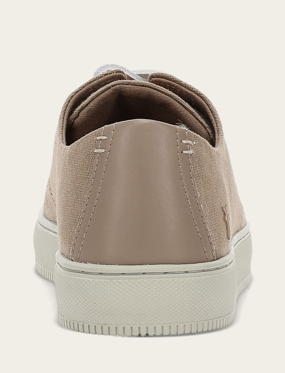 Men's Khaki Astor Cap Toe Low Lace Sneakers | Frye Premium