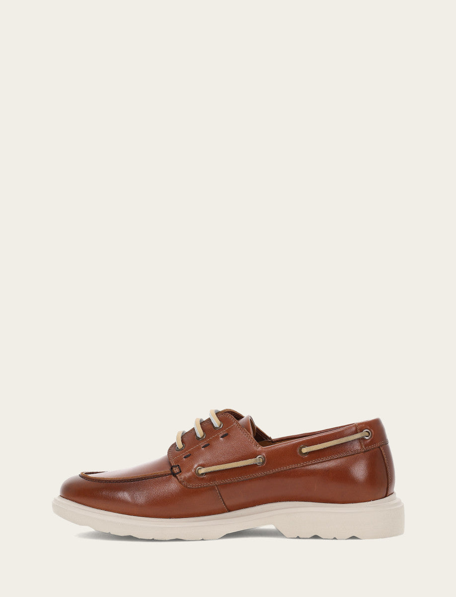 Men's Caramel Connor Boat Shoe | Frye Premium
