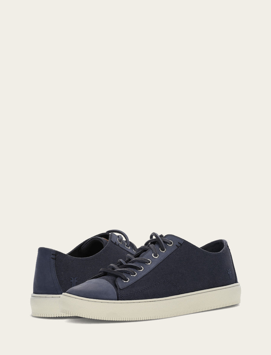 Men's Indigo Astor Cap Toe Low Lace Sneakers | Frye Best Seller